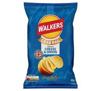Walkers Snacks Cheese & Onion Crisps Grab Bag 45g