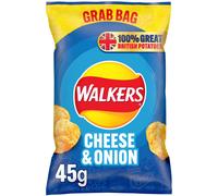 Walkers Cheese & Onion Crisps Grab Bag 45g