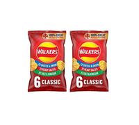 Walkers Classic Variety Crisps, 6x25g (Pack of 2)