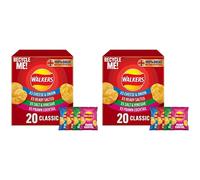 WALKERS Classic Variety Multipack Crisps Box 20x25g Pack of 2