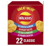 Walkers Classic Variety Multipack Crisps Box, 22x25g
