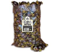 Walkers Coffee Toffee 2.5kg Bulk Tub | Individually Wrapped Classic Creamy & Chewy Sweets | Vegetarian Candy for Sharing & Parties