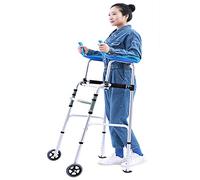 Walkers,Compact Folding Tall Stand Upright Walker with Arm Support for Tall Seniors & Adults, Extra Wide Front Wheels tor, Load 300lbs Decoration