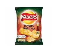 Walkers Crisp Tomato Ketchup 32.5g Bags (box of 48)