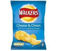 Walkers Crisps Cheese and Onion 32.5 grams (48 Pack)