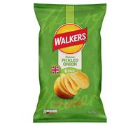 Walkers Crisps Pickled Onion 6x25g