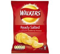 Walkers Crisps Ready Salted 32.5 grams (Pack of 48)