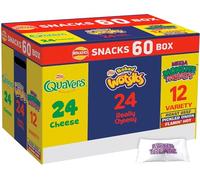 Walkers Crisps Snack Variety Box 60 Pack Quavers Baked Wotsits Mega Monster Munch Crisps Snack Mix Party Box Boxed Treatz