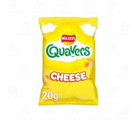 Walkers Crisps Variety Flavours Multipack | Snack Box for Parties, Lunchbox (Quavers Cheese - 20g x 32Pack)