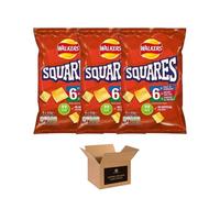 Walkers Crisps Variety Multipack | Assorted Flavours - Classic British Snack Box for Sharing, Lunchbox & Traveling - Family Party Pack Flavored Crispy Snacks (Pack 3, 6xSquares 22g)