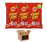 Walkers Crisps Variety Multipack | Assorted Flavours - Classic British Snack Box for Sharing, Lunchbox & Traveling - Family Party Pack Flavored Crispy Snacks (Pack 3, 6xFrench Fries Ready Salted)
