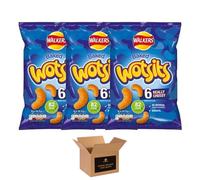 Walkers Crisps Variety Multipack | Assorted Flavours - Classic British Snack Box for Sharing, Lunchbox & Traveling - Family Party Pack Flavored Crispy Snacks (Pack 3, 6xBaked Wotsits 16.5g)