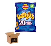 Walkers Crisps Variety Multipack - Snack Size Bags for Lunchboxes, Family Sharing & Traveling - Snack Box for Kids and Adults | Low Calories Baked Flavoured Chips (Pack 1, Wotsits Really Cheesy-20)