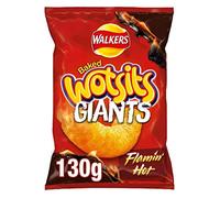 Walkers Crisps Wotsits Flaming Hot Giants 130g Baked