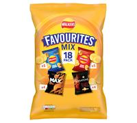 Walkers Favourites Mix Multipack Snacks Crisps 18 Pack