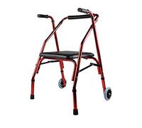 Walkers,Foldable Standard Walker Rehabilitation Auxiliary Walking Frame Height Adjustable Elderly Walking Mobility Aid tor for Seniors and Adults Stand Up Folding tor