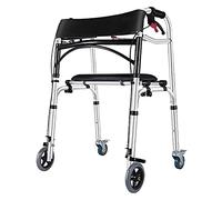 Walkers,Folding tor tor 4 Wheeled Walker Tall tor, Aluminium Rolling Walking Mobility Aids for Seniors Adults, Compact Lightweight Frame with Cushion and Bra