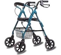 Walkers, Folding tor tor tor Walker Walking Frame Aid Lightweight Mobility Aids with Seat and Bag 4 Wheels