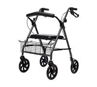 Walkers， Folding tor tor tor Walker with Seat,Shopping Cart for Seniors with Brakes,Basket and Wheels Folding Walker,Durable Stainless Steel Frame,Adjustable Arms
