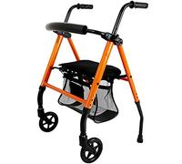 Walkers, Folding Tor Tor Tors Seniors Rolling Walker with Wheels&Seat for All Terrain Foldable Portable Step Assist Handcart for Shopping Load 158Kg