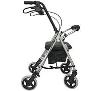 Walkers, Folding Tor Tor Walker,Folding Four-Wheel Tor Walker with Seat and Lockable Brake Adjustable Height Standard Lightweight
