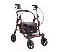 Walkers, Folding Tor Tor Walker Rolling Walker Mobility Aids with 4 Wheels and Large Seat for Seniors,8 Inch Wheels,Basket and Brakes