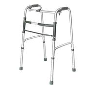 Walkers for Folding Walking Narrow Walking Frame Adjustable Height Assisted Walking Aid Walkers,Silver