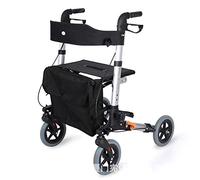 Walkers， for Senior Seat and Backrest Covers, Elderly Walker, Trolley, Shopping Cart, Assisted Walking, Four-Wheeled Walking, Folding, Wheelchair Walker tor Wa