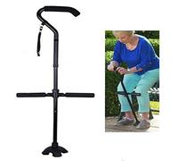 Walkers for seniors Adjustable Crutches， Adult Crutches， Adjustable Height (87-97Cm)， Suitable for People Of Different Heights， Aluminum Alloy Material Is Light And Easy To Disassemble rollator walker