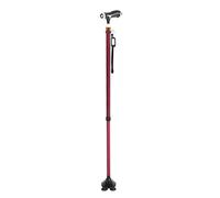 Walkers for Seniors Adjustable Crutches with LED Lights Crutch Comfort Handle 360°Multi-Angle Base Adjustment Aluminum Alloy Non-Slip Walker Elderly Crutches rollator Walker， Durable Mobility Aid