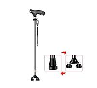 Walkers for Seniors Cane Elderly Aluminum Alloy Walking Stick Multi-Function Light 10-Speed Expansion One Foot， Fixed Small Four feet， Base Interchange 72-94 cm Long Elderly Supplies rollator Learned