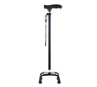 Walkers for seniors Durable Easy Walking Stick Crutch with Ergonomic Wooden Handle Adjustable for Men Women Arthritis Elderly Disabled Elderly 3leg Mobility bar Nonslip Swivel Base rollator walker, Du