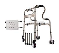 Walkers for Seniors Foldable Walker Height Adjustable Upright Walkers for Seniors Disability Aids Walkers Multifunctional Walker,Blue,C