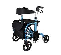 Walkers for Seniors Folding Rollators Walker Walking Aid in Aluminium Essentials Easy to Carry Elderly Armrest Crutches 4 Wheel Walker Wheele