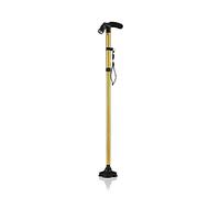Walkers for Seniors Portable Crutches，LED Light Safety Walking Stick for Old Man Folding， Supports Legs After Injury Or Surgery，Gold rollator Walker， Durable Mobility Aid Interesting