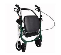 Walkers for Seniors Rollator with Padded Seat Walking Frame 4 Wheel Walker and Basket for Handbrake for Older Rollator Walker, Durable Mobility Aid Th