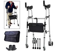 Walkers for Seniors Walkers for The Elderly Walker for Seniors Rollator Upright Posture Rolling Walker with Armrest Support Pad,4 Wheel Walker Rollato