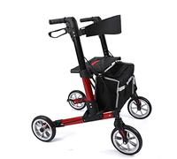 Walkers for Seniors Walking Frame,4-Wheel Walker Rollator with Basket Foldable Walker with Bag and Seat Roller Walker Lightweight Walker Mobility Heig