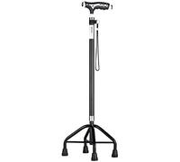 Walkers for Seniors Walking Stick/Crutches Aluminum Alloy Walking with LED Light Handle 10 Adjustable Height Levels for Elderly Men or Women Cane rollator Walker, D Present