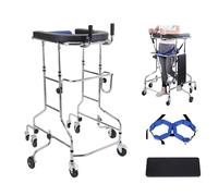 Walkers for Seniors with Seat,Stander Walker,Height Adjustable,Can Bear 220 Pounds,Universal Wheels with Brakes,Suitable for The Elderly,Stroke Patients with Hemiplegia(Men's)