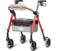 Walkers for Seniors, Z11 Rollator Walker with Seat, Max 380 lbs, Avant Walkers with Ergo Seat & Backrest, Foldable Rollator Adjustable Height, All Terrain Walker, Lightweight