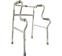 Walkers for The Elderly Aluminum Alloy Walking Frame Lightweight Folding Household Auxiliary Walker Anti-Fall Four-Foot Walker-Height Adjustable kxtmm