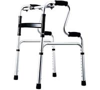 Walkers for The Elderly Foldable Adult Seniors Rollator Assistive Walkers 4 Leg Crutch|Aluminum Alloy|Adjustable Height 70-88Cm| Max Load 160Kg (Size : B) (A) kxtmm