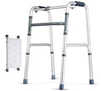 Walkers for The Elderly Medical Deluxe Folding Walker Adjustable,Portable, Lightweight,4 Leg|Aluminum Alloy|Adjustable Height 75-93Cm|Max Load 150Kg (Size : A) (A) kxtmm