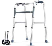 Walkers for The Elderly Medical Deluxe Folding Walker Adjustable,Portable, Lightweight,4 Leg|Aluminum Alloy|Adjustable Height 75-93Cm|Max Load 150Kg (Size : A) (A) kxtmm