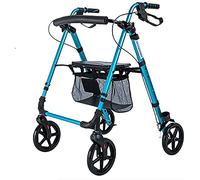 Walkers for The Elderly Rollator Walker,Walking e 4 Wheel Foldable Compact Mobility Aids with Seat Bag Transport Chair Walker Multi Use Walking Stick Elderly Disabled (Size : #2) (#3) Little (#2