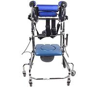 Walkers for The Elderly Walker for Seniors Rollator Walker/Standing Walking Rack/Disabled Walking Assistance Sit Wheelchair Six Rounds Handbrake Plus Toilet,for Lower Limb Rehabilitation Training
