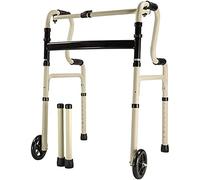 Walkers for The Elderly Walking Frame Folding Portable Aluminum Alloy Belt Wheel Without Wheel Dual-Use/Multi-Function Walking Aid/Elderly Walker