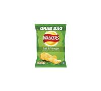 Walkers Salt & Vinegar Flavoured Grab Bag Potato Crisps - 32x45g