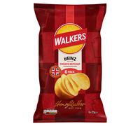 Walkers Heinz Tomato Ketchup 6 x 25g